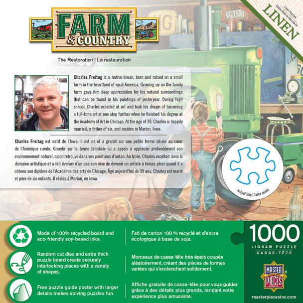 MasterPieces-Farm & Country - The Restoration - 1000 Piece Puzzle-71919-Legacy Toys